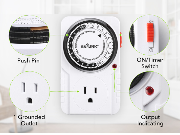 Timers for electrical outlets indoor