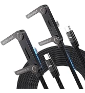 AROMAWAJD 240w Braided Fast Charge Cable with Built-in Phone Stand, 2-in-1 Invisible Holder Charg...