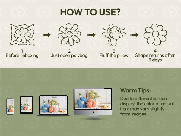 flower pillow