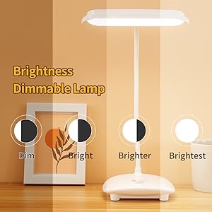 cordless desk lamp table light rechargeable battery powered reading lamp