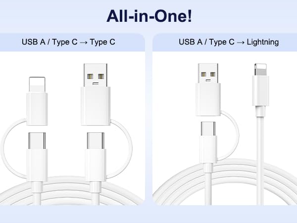 usb c multi charger cable