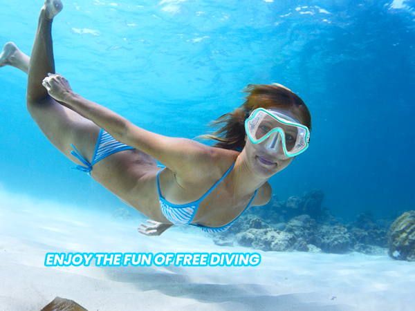 Scuba Mask Snorkel Diving Mask, Professional Snorkeling Mask Swimming Goggles for Adults