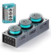 Mfish 240W GaN Charging Station, Super-Fast 7-Port Power Station, USB-C Charger Block with RGB Am...