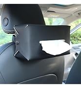 Viaviat Car Tissue Holder for 120 Standard Tissue,Leather Tissues Box Cover for Car Backseat, Rec...