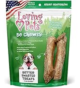 Loving Pets - Be Chewsy Antler Alternative Dog Chew Treats for Small, Medium & Large Dogs (6 Pack)