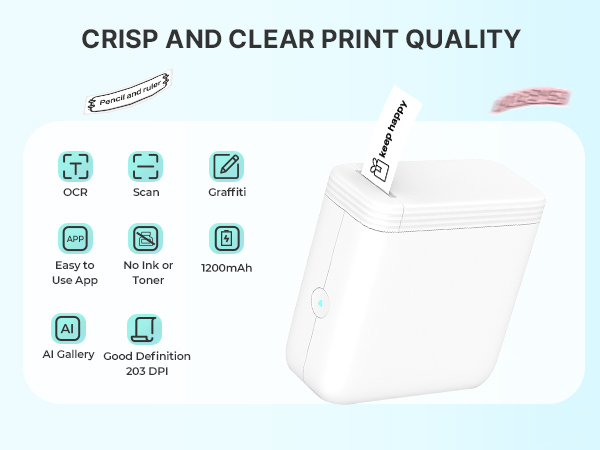 mini portable label maker for classroom school home and office