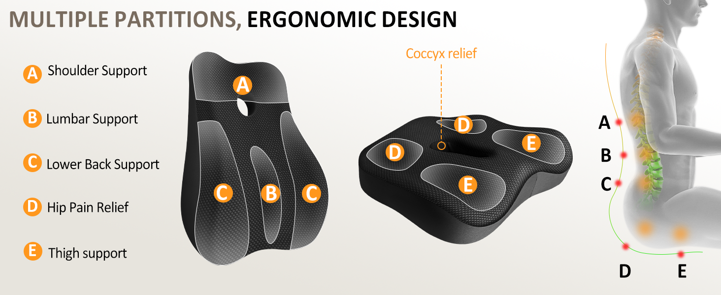 lumbar support pillow for office chair