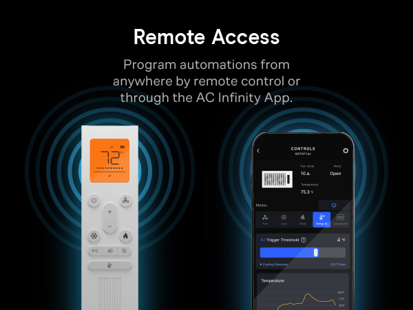 Register Booster Fan Improves Heating Cooling 10-Speed Control Bluetooth App Control