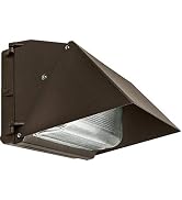 Morris Products 71463B LED Large Classic Wallpacks Semi-Cutoff Visor Bronze, White