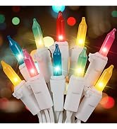 Hopolon 2PACK 50Count Easter String Lights,Christmas Lights Plug in,13FT Incandescent Pastel Mini...