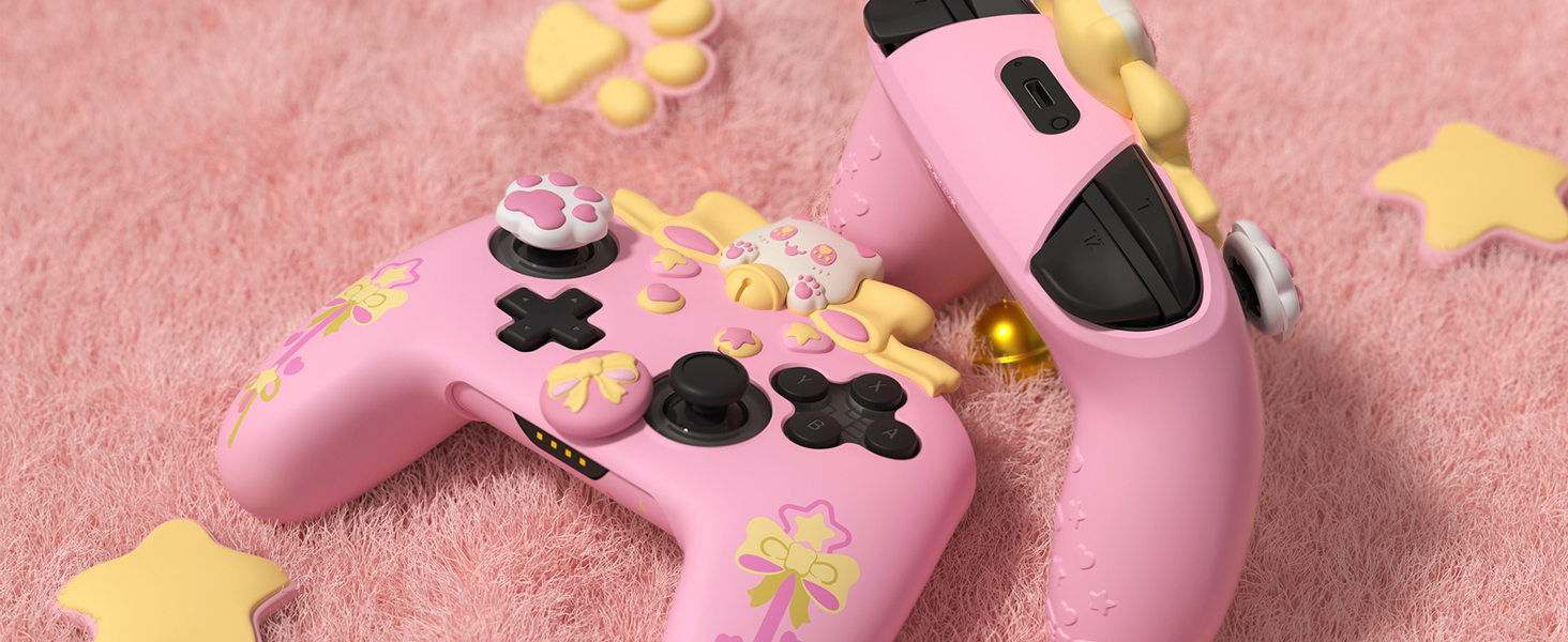Kawaii Anti-Slip Controller Skin Grip Protector for Xbox Core Wireless Controller with Thumb Grips