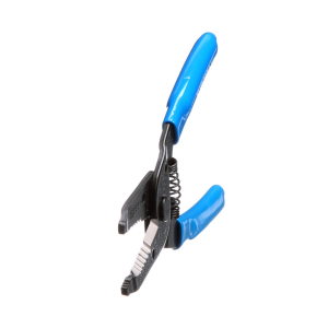 Features serrated nose jaws for bending, shaping or pulling wire