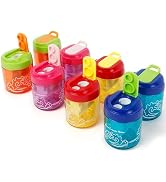 Pencil Sharpener for Colored Pencils, 8 Pack Dual Hole Manual Handheld Sharpener with Lid, Portab...