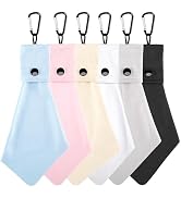 Vemiss 6 Pack Microfiber Glasses Cleaning Cloth, Wipes Lens Eyeglasses & Screens - Reusable, Port...