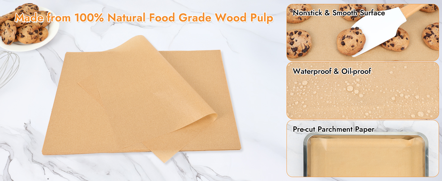 parchment paper sheets for baking