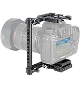 NICEYRIG Quick Release Camera Cage for Canon EOS R/RP/7D/6D/5D/, Nikon D810/DD850/D750/Z6 II, Uni...