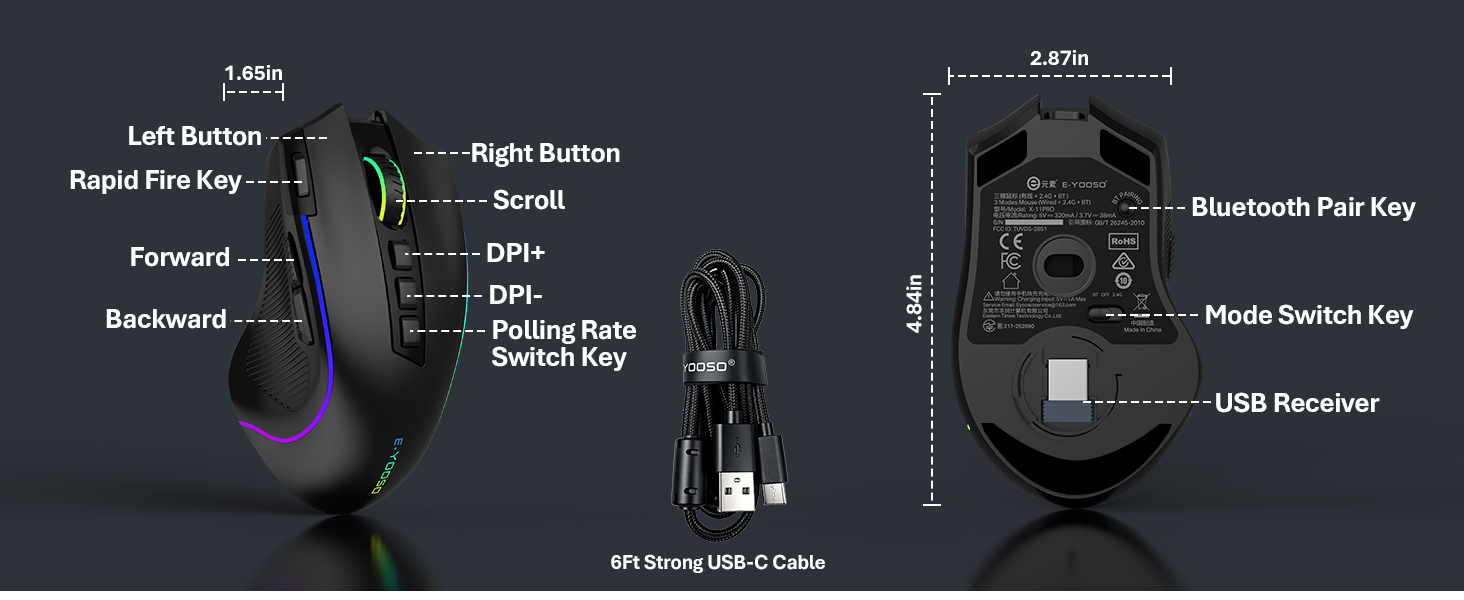 rechargeable gaming mouse