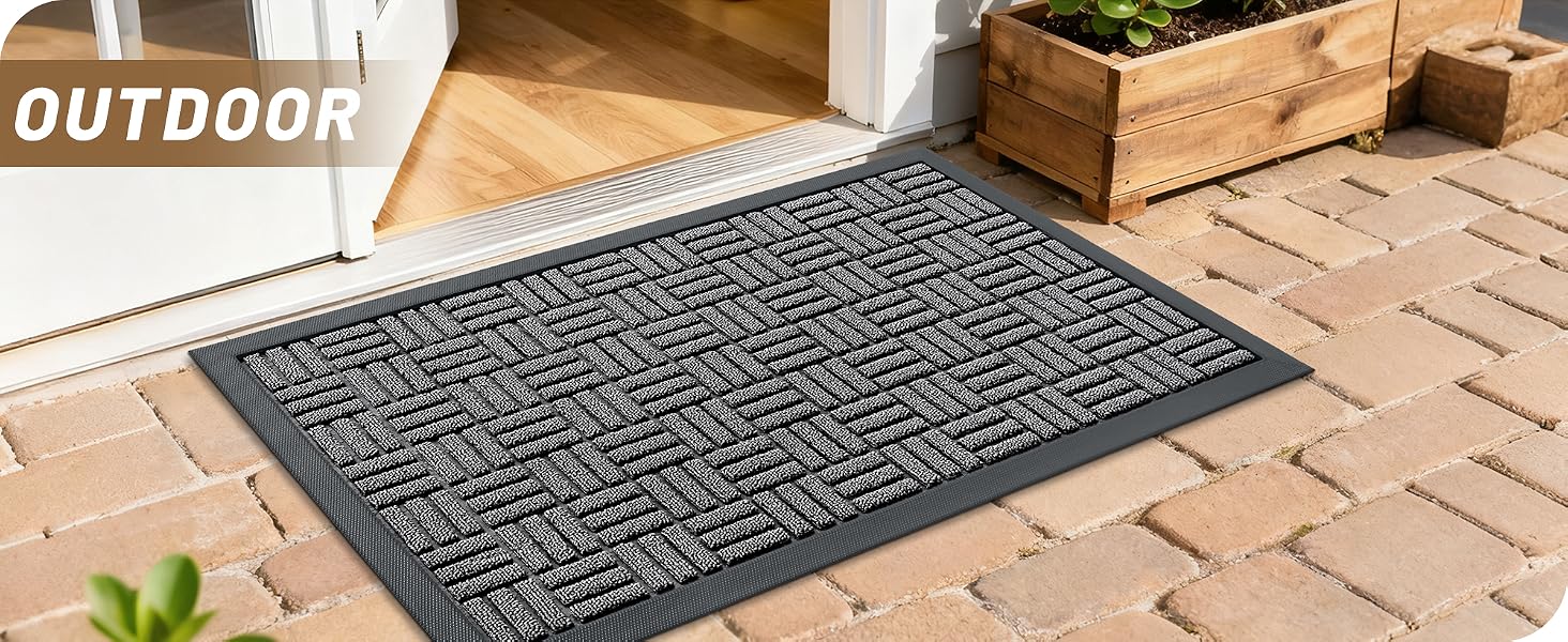 OLANLY Front Door Mat Outside Entrance