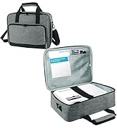 Boczif Projector Case, Portable Storage Travel Case with Laptop Compartment & Adjustable Shoulder...