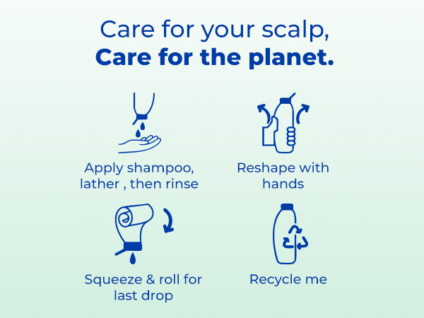 Eco-conscious care: apply, lather, rinse, and recycle for a sustainable choice.