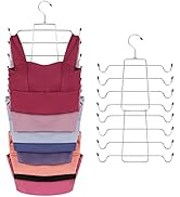 ZEDODIER Tank Tops Hangers,Bra Hanger 2 Pack Metal Space Saving Hanger Closet Organizer for Tank ...