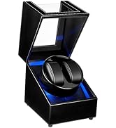 Mcbazel Watch Winder with Led Light, Dual Watch Winder Box for Automatic Watches, Ultra-Quiet Mot...