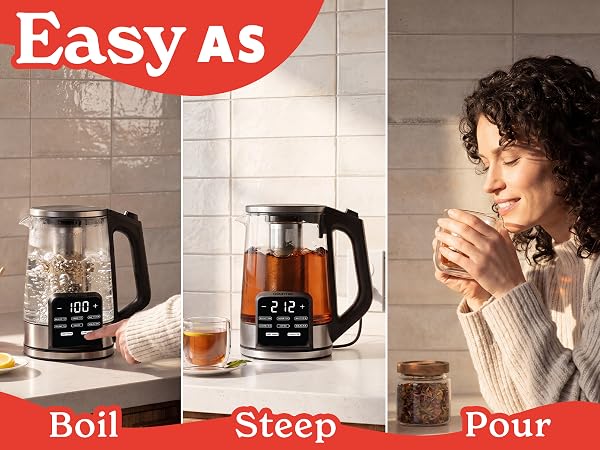 Gourmia Programmable Glass Digital Kettle GDK2365