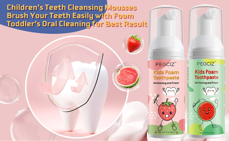 foam toothpaste kids