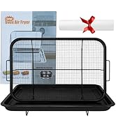 Air Fryer Basket for Oven, 15.6" x 11.6" Extra Large Stainless Steel Air Fryer Tray and Crisper P...