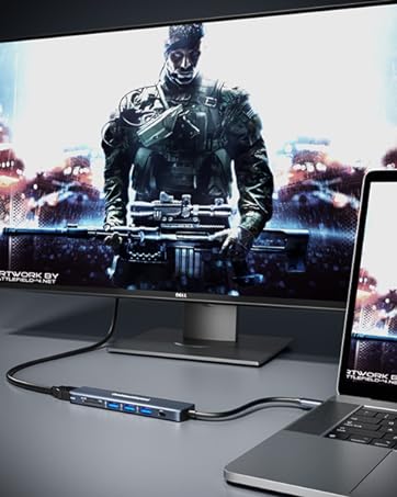 USB C Hub HDMI 4K 30Hz MacBook Pro 2022/2021/2020/2019/2018/2017/2016, MacBook Air 2020/2019/2018