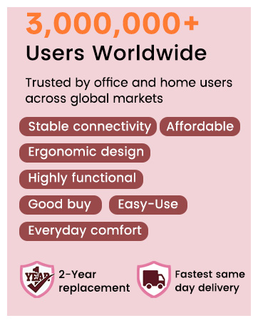 Sablute worldwide users, stable connectivity, ergonomic design, and comfort.