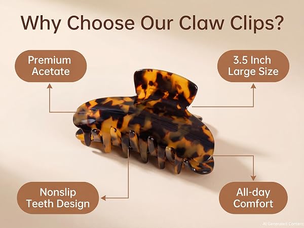 hair claw clips,acetate claw clip