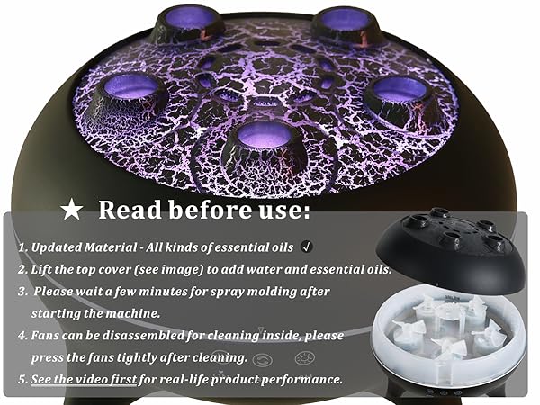 jellyfish humidifier jellyfish diffuser use instruction read before use