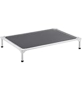 VEVOR Chew Proof Elevated Dog Bed, Portable Raised Dog Cot with Aluminum Tube Metal Frame and Bre...