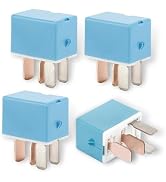 MOXRUQ 4 PCS 4 Pin AC Relays, 90987-02027 90080-87026 12V Air Conditioning Relay, Multipurpose Ca...