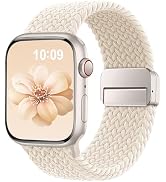 Braided Stretchy Band Compatible with Apple Watch Bands 38mm 40mm 41mm 42mm 46mm 44mm 45mm 49mm f...