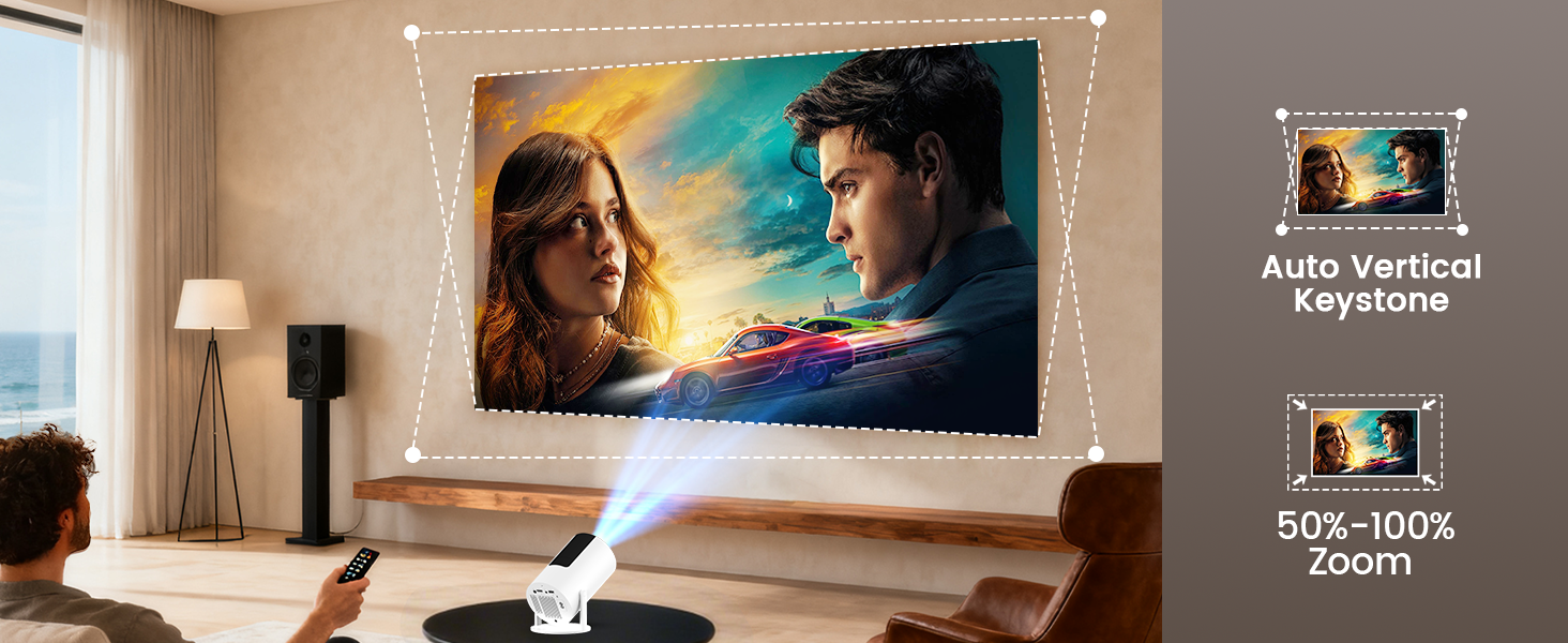 projector with auto keystone