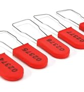 Plastic Padlocks Security Seals Tags Metal Wire Seal Locking Disposable Anti-Tamper Lock Tag with...