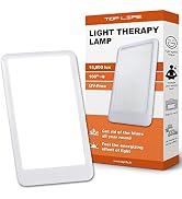 15,000 Lux Light Therapy Lamp - Boost Your Mood, Regulate Your Sleep - Powerful Adjustable Daylig...
