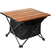 ROCK CLOUD Portable Camping Table Ultralight Aluminum Camp Table with Storage Bag Folding Beach T...