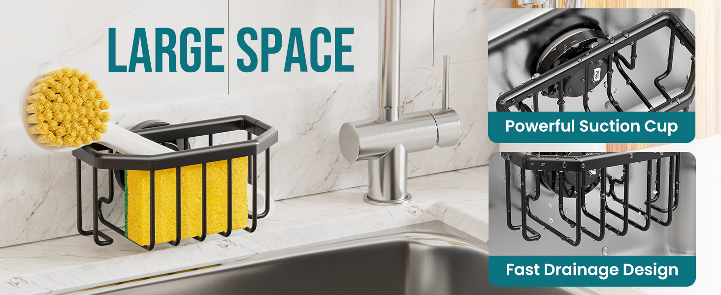 suction cup sponge holder for kitchen sink
