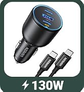130W USB C Car Charger with Cable