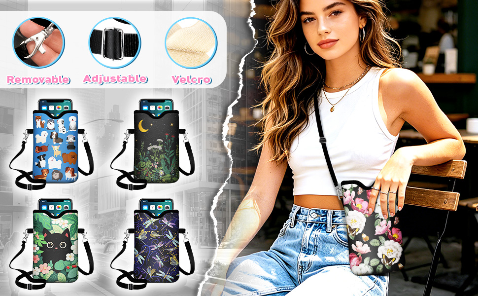 IRADA Neoprene Cell Phone Sleeve Pouch