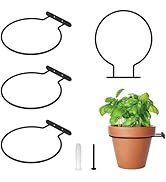 6 Inch 4 Pack Metal Flower Pot Holder Rings – Wall Mount Planter Brackets, Heavy Duty Plant Hange...
