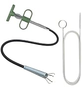 2-in-1 Drain Cleaning Kit, 33-Inch 4-Claw Grabber & 60-Inch Drain Brush | 4-Claw Hair Removal • F...