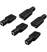 USB to DC DC Adapter 5.5mmx2.1mm Female to USB Female Connector 12V 3A Charging Adapter 5pcs