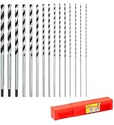 Brad Point Drill Bits Set, 15pcs 12 Inch Long Wood Drill Bits, 1/8