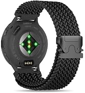 Braid Nylon 22mm Compatible with Garmin Venu 3 Watch Band, Venu 4 45mm/Venu 2, Soft Loop Fabric S...