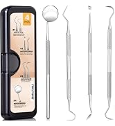 Azosowo Dental Tools, Dental Pick Scraper Hygiene Teeth Cleaning Tools Kit | Stainless Steel, Rus...