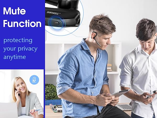 wireless headset with mic for work